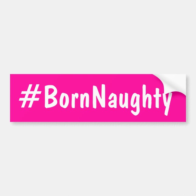 Born Naughty Bildekal (Framsidan)