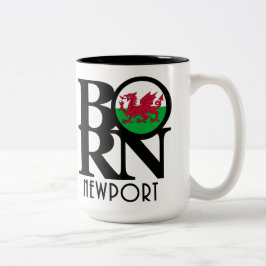 BORN Newport Wales 15oz Två-Tonad Mugg