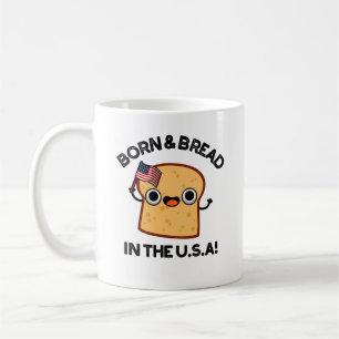 Born och bröd i USA Lönnst livsmedelsrund Kaffemugg