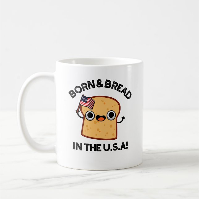 Born och bröd i USA Lönnst livsmedelsrund Kaffemugg (Vänster)