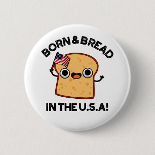 Born och bröd i USA Lönnst livsmedelsrund Knapp
