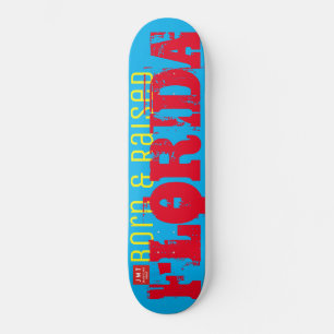 BORN OCH RAISERAT FLORIDA-Skateboard Mini Skateboard Bräda 18,5 Cm