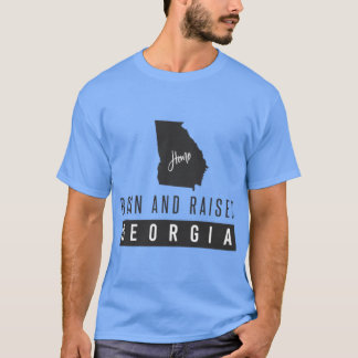 Born och upphöjt Georgien T Shirt