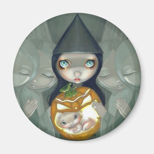 "Born of a Pumpkin" Magnet (Framsidan)