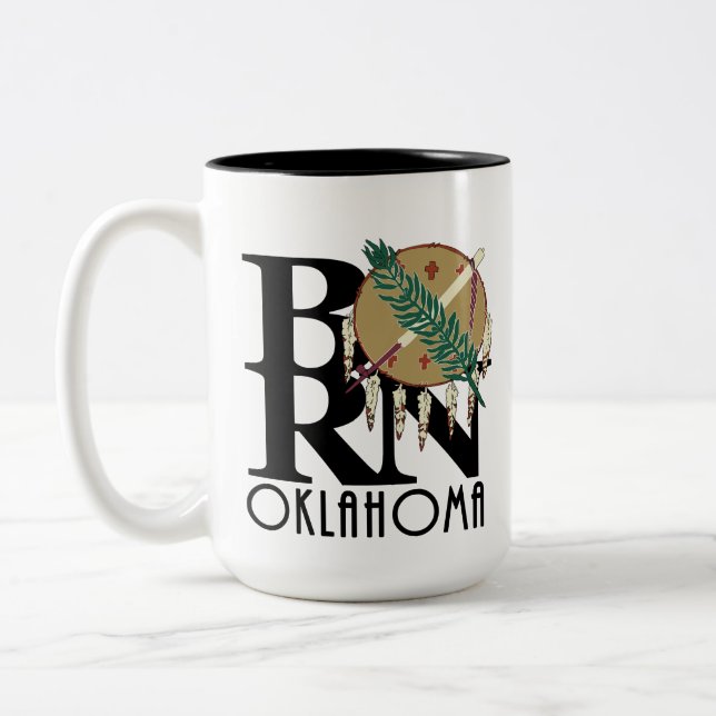 BORN Oklahoma 15oz Två-Tonad Mugg (Vänster)