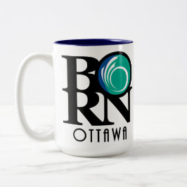 BORN Ottawa 15oz (flagga) Två-Tonad Mugg