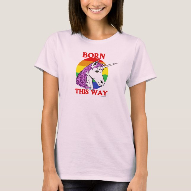 Born på det här sättet t-shirt (Framsida)