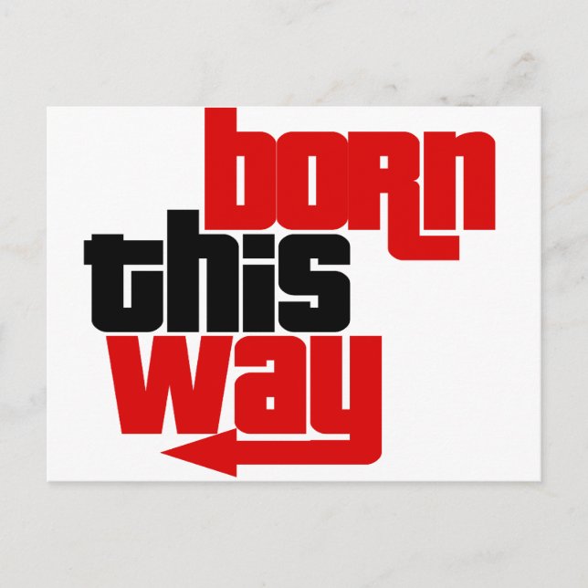 Born på det här sättet vykort (Framsida)