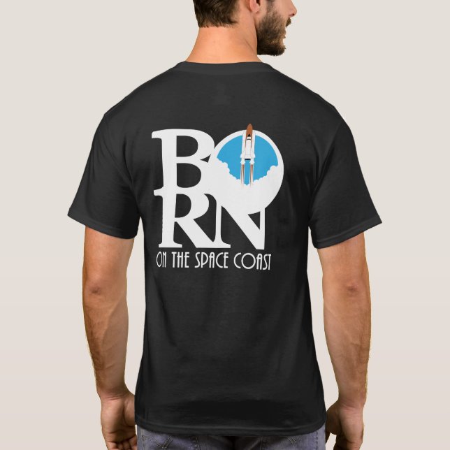 BORN på rymden Kusten T Shirt (Baksida)