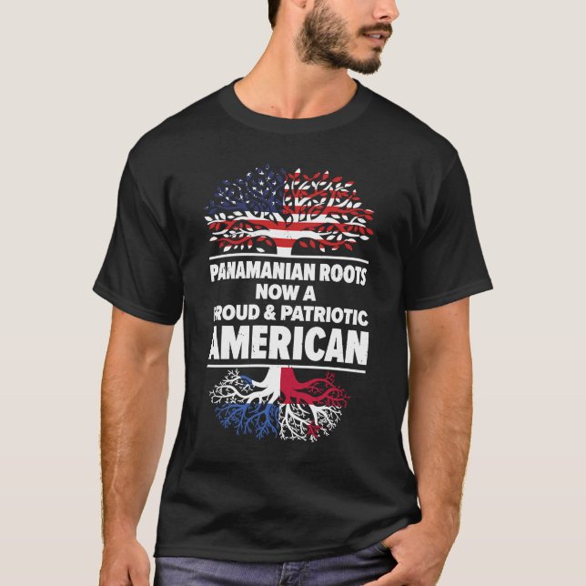 Born Panamanian Panama American Medborgement T Shirt (Framsida)