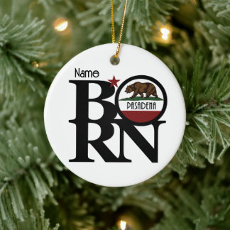 BORN Pasadena California Julgransprydnad Keramik