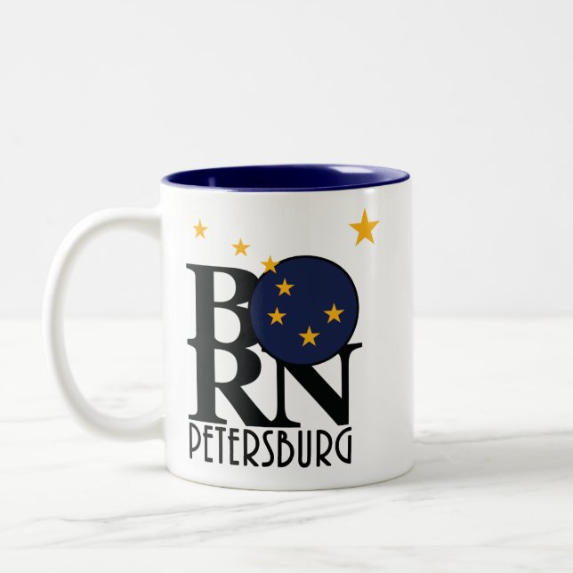 BORN Petersburg Alaska 11oz Två-Tonad Mugg (Vänster)