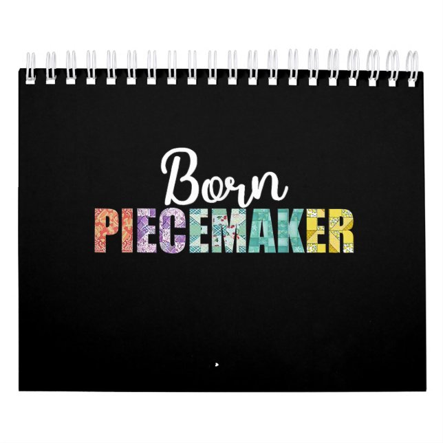 Born Piecemaker Funny Quilting Fabric Crochet Kalender (Omslag)