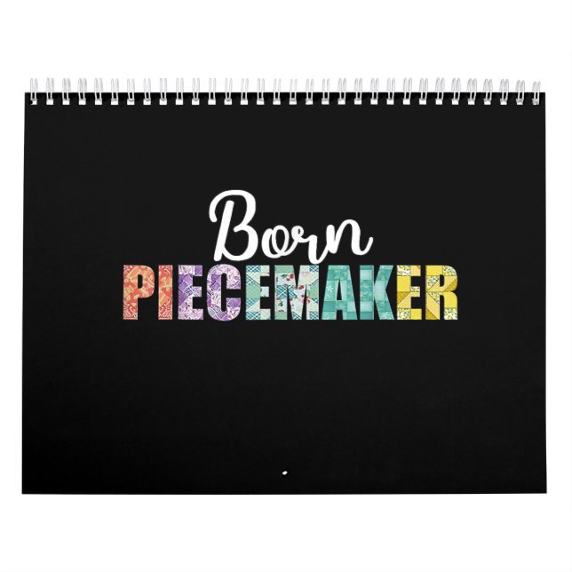 Born Piecemaker Funny Quilting Fabric Crochet Kalender (Omslag)