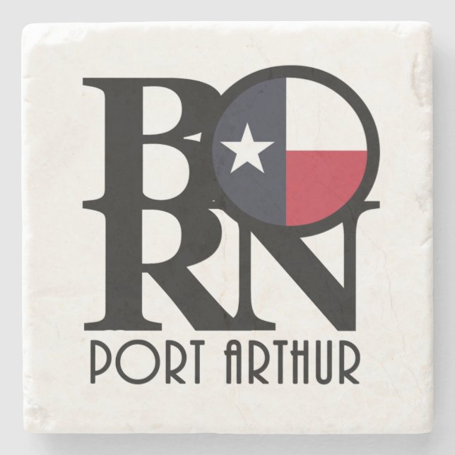 BORN Port Arthur Texas Stenunderlägg (Framsidan)