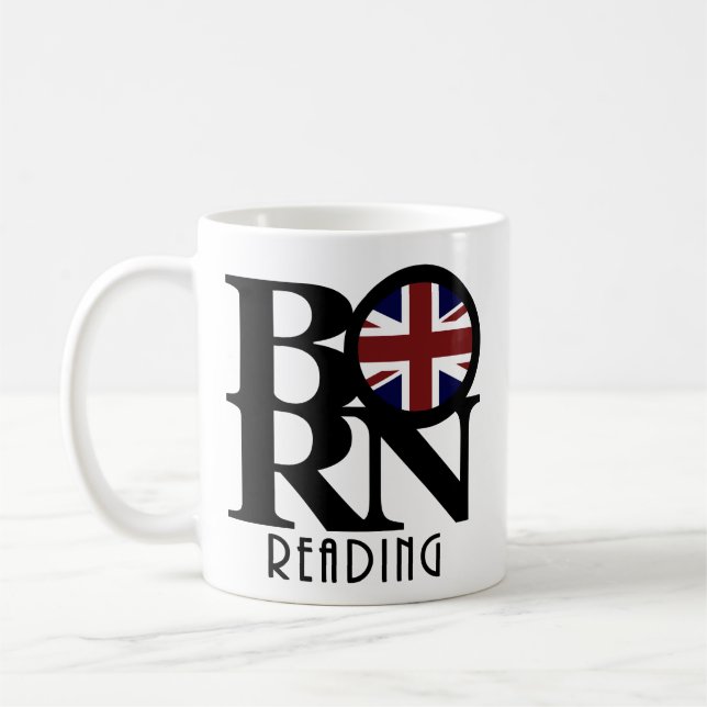 BORN Reading England 11oz Kaffemugg (Vänster)
