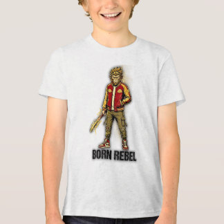 Born Rebel Monkey Gunner T Shirt