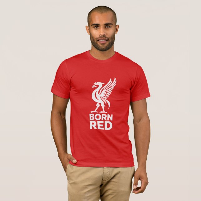 Born Red Liverpool Jersey T-Shirt (Hel framsida)