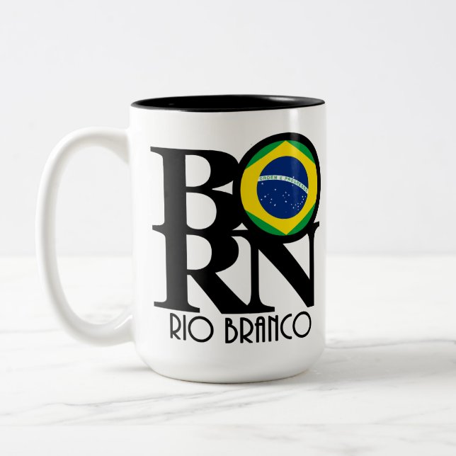 BORN Rio Branco 15 oz Två-Tonad Mugg (Vänster)