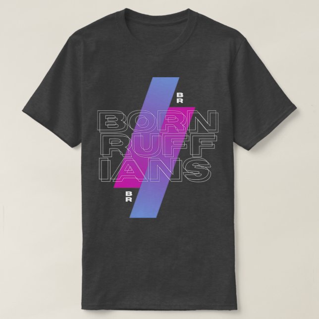 Born Ruffians Geometric Illustration T Shirt (Design framsida)