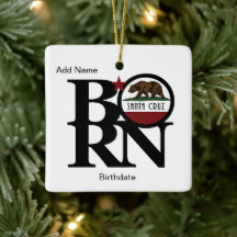 BORN Santa Cruz Anpassningsbar Ornament