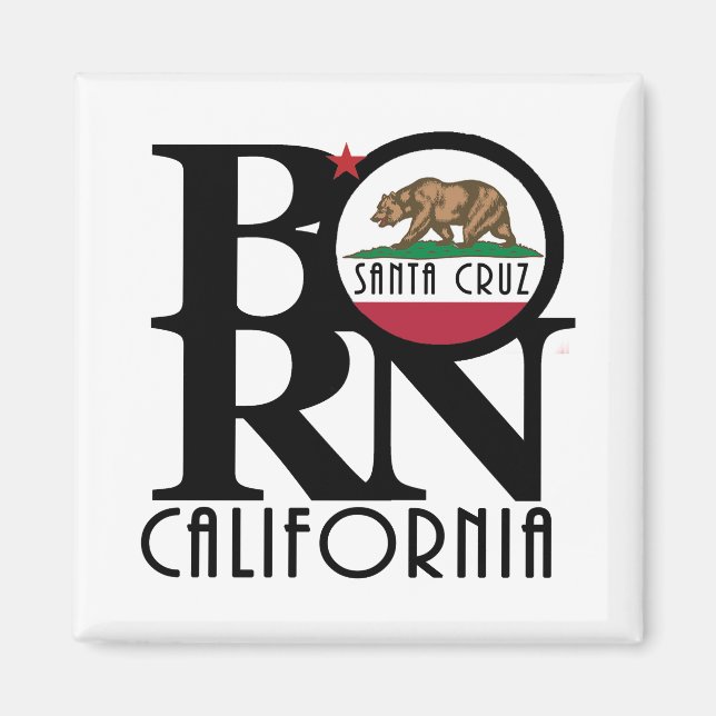 BORN Santa Cruz California Magnet (Framsidan)