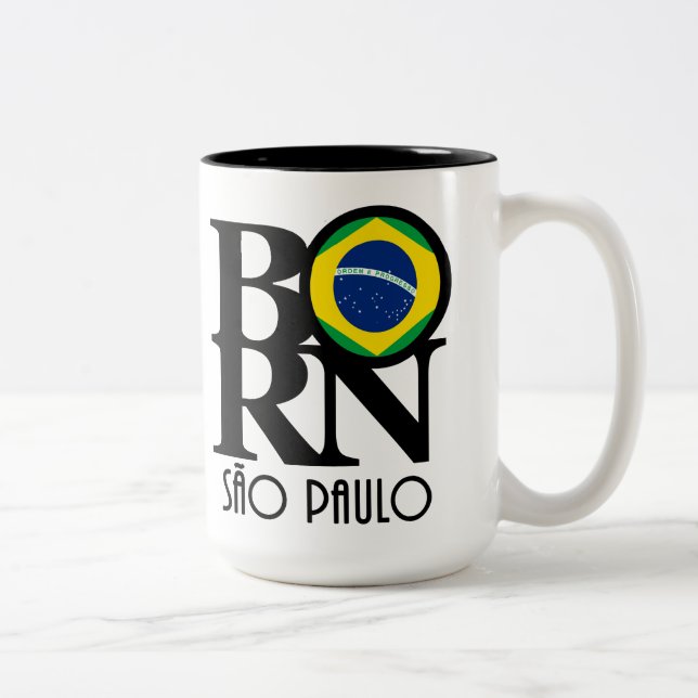 BORN São,Paulo 15oz Två-Tonad Mugg (Höger)