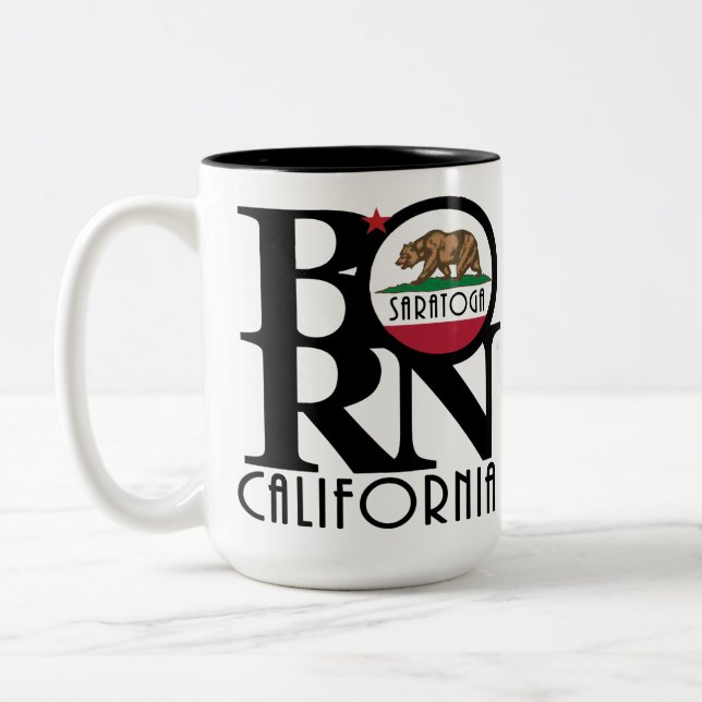 BORN Saratoga California 15oz Två-Tonad Mugg (Vänster)