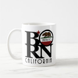 BORN Sausalito CA 11oz Kaffemugg