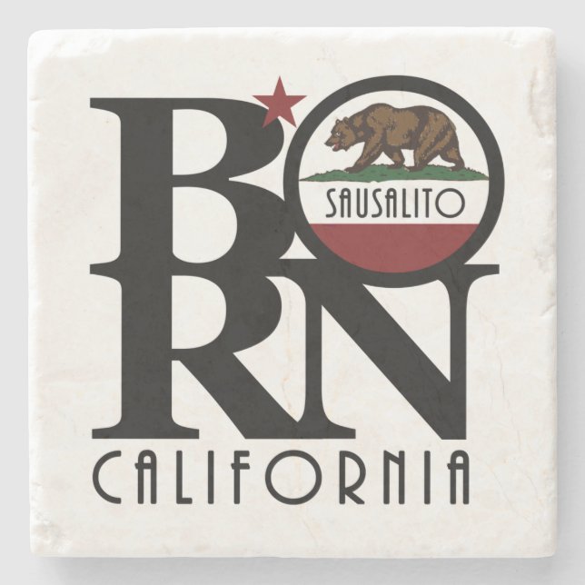 BORN Sausalito California Stenunderlägg (Framsidan)