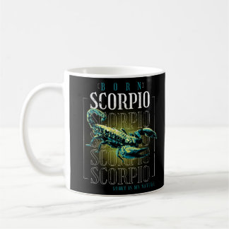 Born Scorpio Kaffemugg