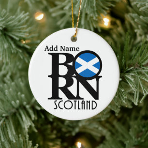 BORN Scotland Anpassade Ornament