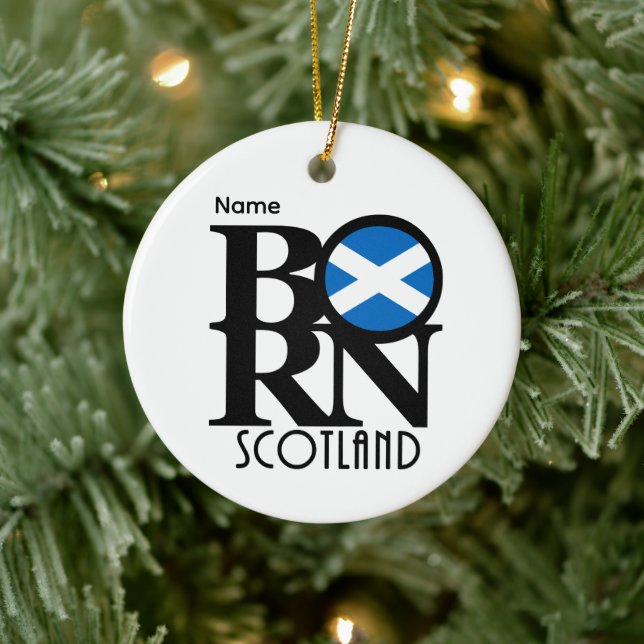 BORN Scotland Customizable Julgransprydnad Keramik (Träd)
