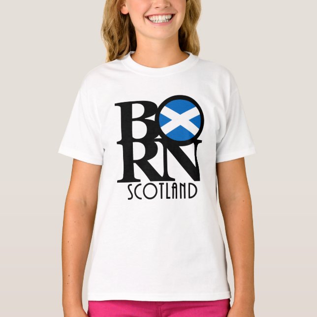 BORN Scotland T Shirt (Framsida)