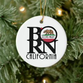 BORN Scotts Valley California Julgransprydnad Keramik