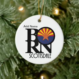BORN Scottsdale Arizona Julgransprydnad Keramik