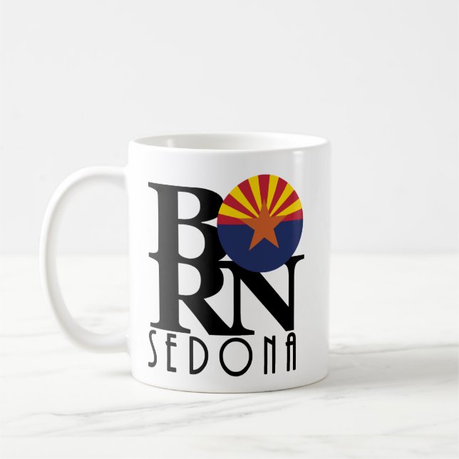BORN Sedona Arizona 11oz Kaffemugg (Vänster)