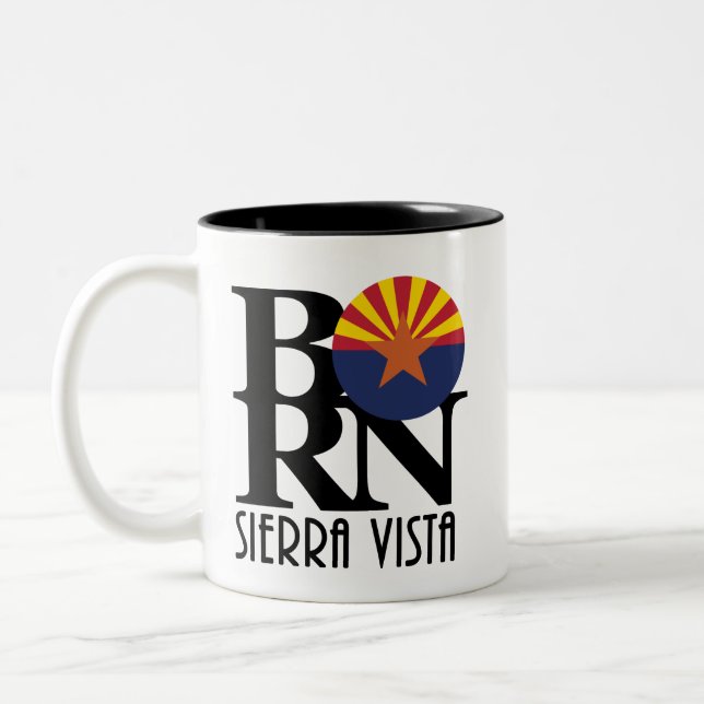 BORN Sierra Vista Arizona Två-Tonad Mugg (Vänster)