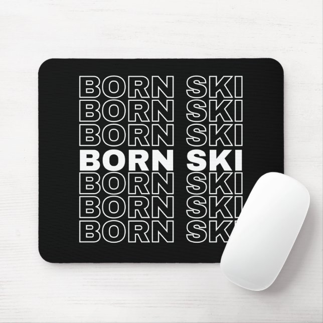 born ski mouse pad design musmatta (Med mus)
