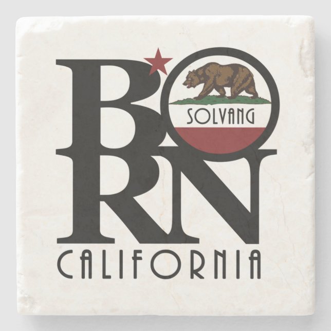 BORN Solvang California Stenunderlägg (Framsidan)