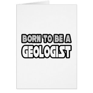 Born som geolog hälsningskort