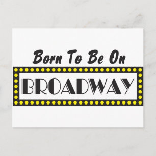 Born som ska vara på Broadway Vykort