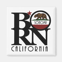 BORN Sonoma California Magnet