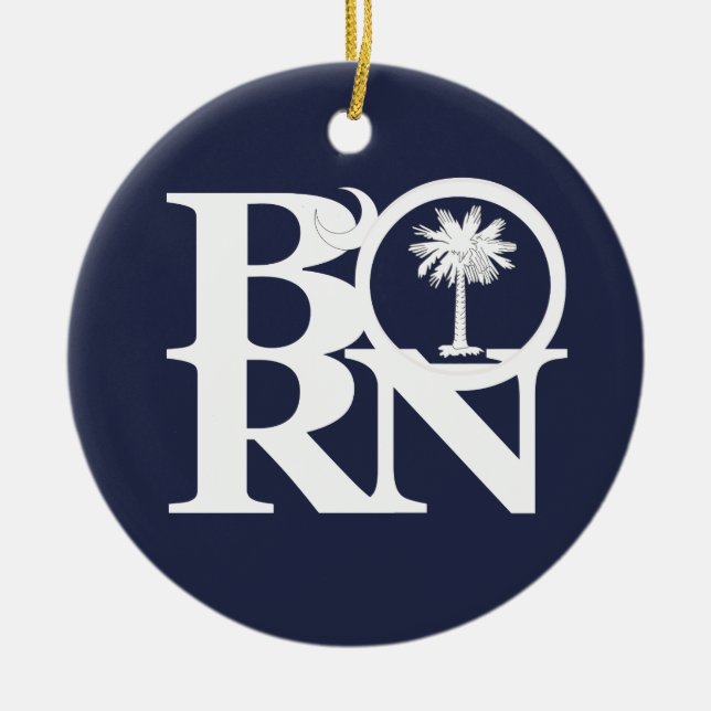BORN South Carolina Julgransprydnad Keramik (Framsidan)