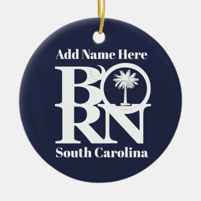 BORN South Carolina Julgransprydnad Keramik (Framsidan)