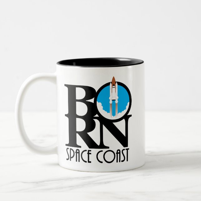 BORN Space Kusten 11oz Två-Tonad Mugg (Vänster)