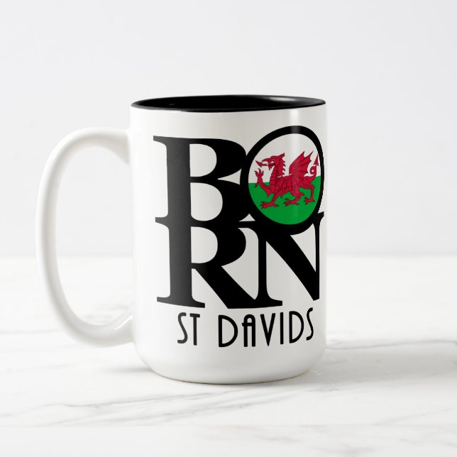 BORN St Davids 15oz Två-Tonad Mugg (Vänster)