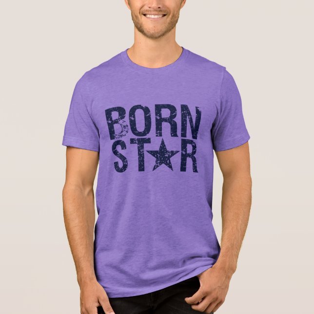 BORN STAR-skjorta - välj stil & färg Tee (Framsida)