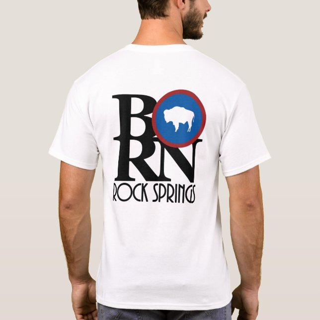 BORN Sten Vår Wyoming (utskrift) T Shirt (Baksida)