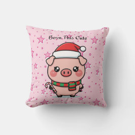 Born This Cute | Adorable Mini Pig Decorative Pill Kudde